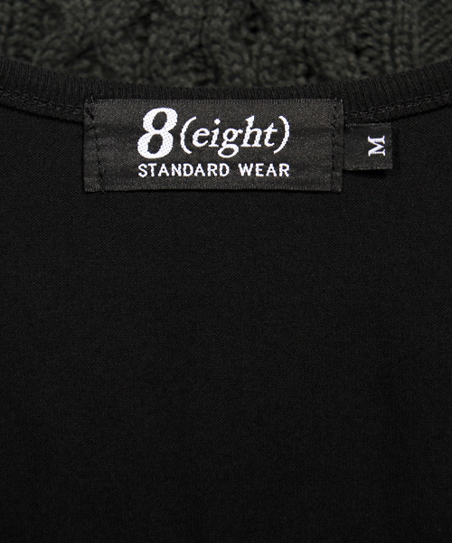 ８(eight)（エイト）の「無地 タンクトップ ノースリーブ 国産  （タンクトップ・メンズ・ブラック/ホワイト・LARGE/MEDIUM）」の10枚目の写真