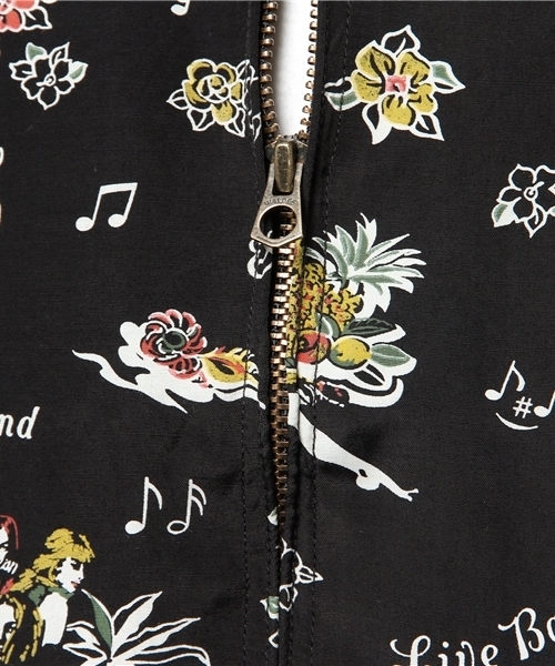 HYSTERIC GLAMOUR（ヒステリックグラマー）の「ISLAND FEVER総柄 スカジャン（スカジャン・メンズ・ホワイト系その他/ブルー系その他/ブラック系その他・SMALL/MEDIUM/LARGE）」の14枚目の写真