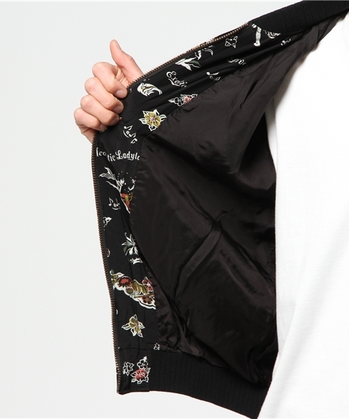 HYSTERIC GLAMOUR（ヒステリックグラマー）の「ISLAND FEVER総柄 スカジャン（スカジャン・メンズ・ホワイト系その他/ブルー系その他/ブラック系その他・SMALL/MEDIUM/LARGE）」の15枚目の写真