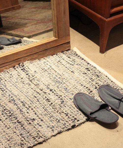 Acme Furniture アクメファニチャー の Bonito Mat 50 80 デニム スウェット 裂き織りラグマット ラグ マット Wear