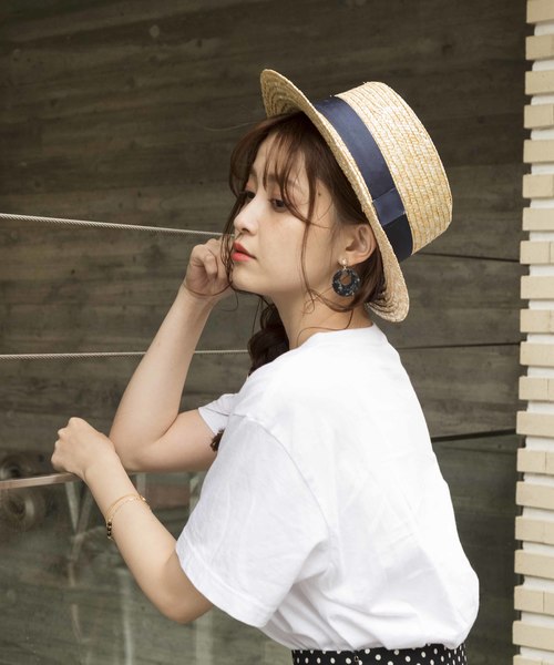 PLAIN CLOTHING（プレーンクロージング）の「麦わらHAT【PLAIN CLOTHING】（ハット・レディース・ベージュ・FREE）」の3枚目の写真