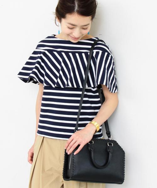 BEAUTY&YOUTH UNITED ARROWS（ビューティーアンドユースユナイテッドアローズ）の「BY∴ カガリミニボストンバッグ -2WAY- ◆（ボストンバッグ・レディース・ブラック/オリーブ・FREE）」の2枚目の写真