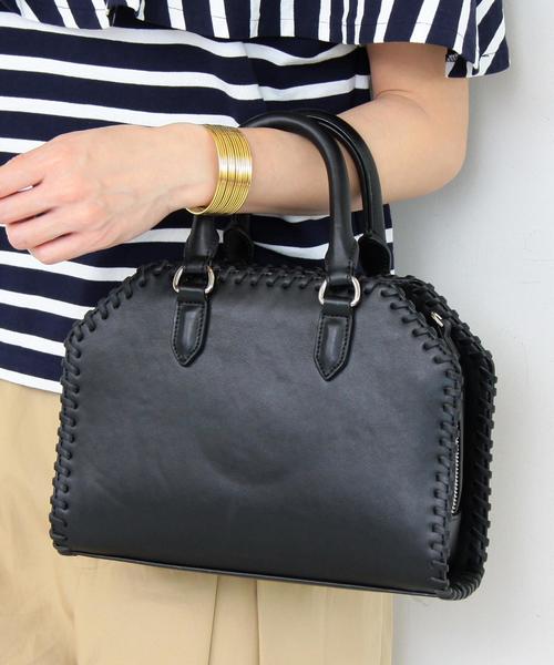 BEAUTY&YOUTH UNITED ARROWS（ビューティーアンドユースユナイテッドアローズ）の「BY∴ カガリミニボストンバッグ -2WAY- ◆（ボストンバッグ・レディース・ブラック/オリーブ・FREE）」の3枚目の写真