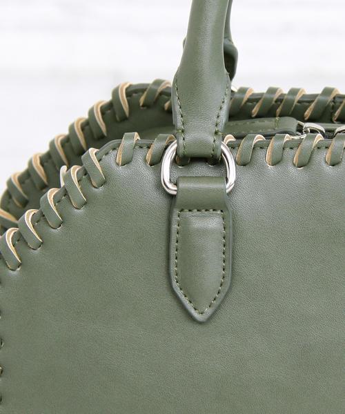 BEAUTY&YOUTH UNITED ARROWS（ビューティーアンドユースユナイテッドアローズ）の「BY∴ カガリミニボストンバッグ -2WAY- ◆（ボストンバッグ・レディース・ブラック/オリーブ・FREE）」の11枚目の写真