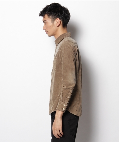 NANO universe（ナノユニバース）の「硫化染めCorduroySH  L/S（シャツ/ブラウス・メンズ・ベージュ/ブラウン/サーモンピンク/グレイッシュベージュ・MEDIUM/LARGE）」の5枚目の写真