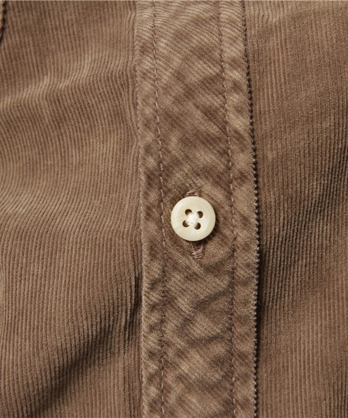 NANO universe（ナノユニバース）の「硫化染めCorduroySH  L/S（シャツ/ブラウス・メンズ・ベージュ/ブラウン/サーモンピンク/グレイッシュベージュ・MEDIUM/LARGE）」の9枚目の写真