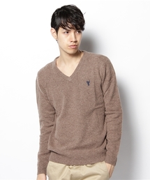 coen | ラムウールVネックプルオーバー(ニット/セーター)