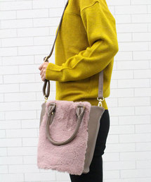 Green　Parks | ファーコンビバケツバッグ(ショルダーバッグ)