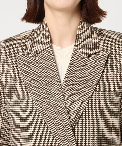 WEGO(ウィゴー)の「WEGO/レトロチェックオーバージャケット(テーラードジャケット・レディース・ブラウン系その他3/ブラウン系その他2/レッド系その他2/グレー系その他2・FREE)」の8枚目の写真