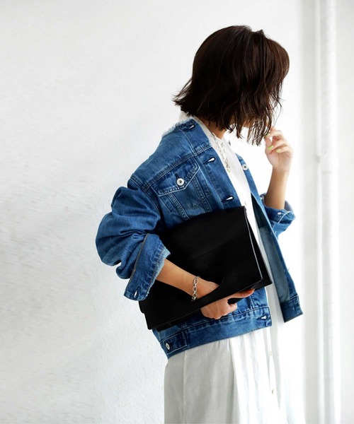 antiqua（アンティカ）の「美デニムジャケット（デニムジャケット・レディース・ブルー・SM/ML）」の6枚目の写真