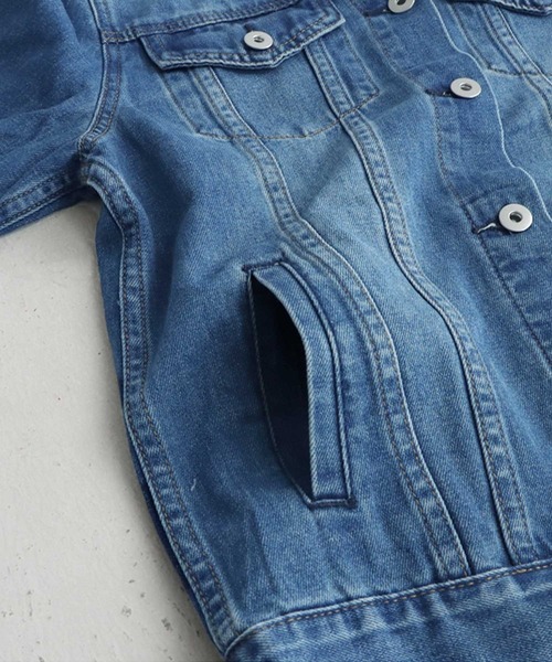 antiqua（アンティカ）の「美デニムジャケット（デニムジャケット・レディース・ブルー・SM/ML）」の15枚目の写真