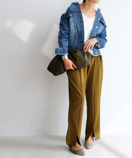 antiqua（アンティカ）の「美デニムジャケット（デニムジャケット・レディース・ブルー・SM/ML）」の7枚目の写真