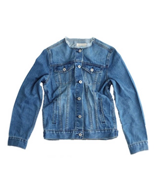 antiqua（アンティカ）の「美デニムジャケット（デニムジャケット・レディース・ブルー・SM/ML）」の13枚目の写真