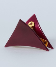 べっ甲柄 三角バンスクリップ 中