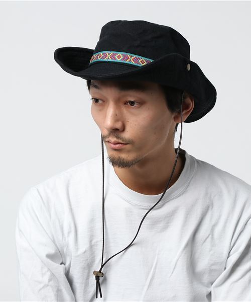 Clef(クレ)の「【クレ】アドベンチャーハット(ハット・レディース・パープル/ネイビー/ピンク/ブルー/ブラック/カーキ/ダークパープル・FREE/ONE SIZE)」の8枚目の写真