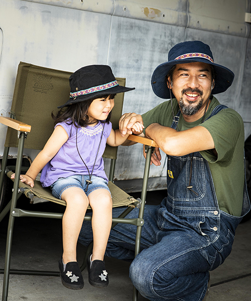 Clef(クレ)の「【クレ】アドベンチャーハット(ハット・レディース・パープル/ネイビー/ピンク/ブルー/ブラック/カーキ/ダークパープル・FREE/ONE SIZE)」の4枚目の写真