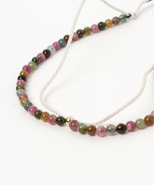 岩座 IWAKURA（イワクラ）の「【岩座】産石絹紐アンクレット 10月 トルマリン（アンクレット・レディース・ストーン・FREE）」の4枚目の写真