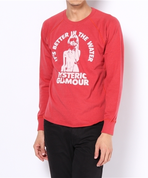 HYSTERIC GLAMOUR（ヒステリックグラマー）の「IN THE WATER pt SW（スウェット・メンズ・レッド/トップグレー/ブラック・SMALL/MEDIUM/LARGE）」の3枚目の写真