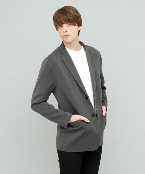 EMMA CLOTHES（エマクローズ）の「TRストレッチテーラードジャケット（テーラードジャケット・メンズ・ネイビー/チャコールグレー/ブラック系その他/ベージュ/ブラック・L/M）」の3枚目の写真