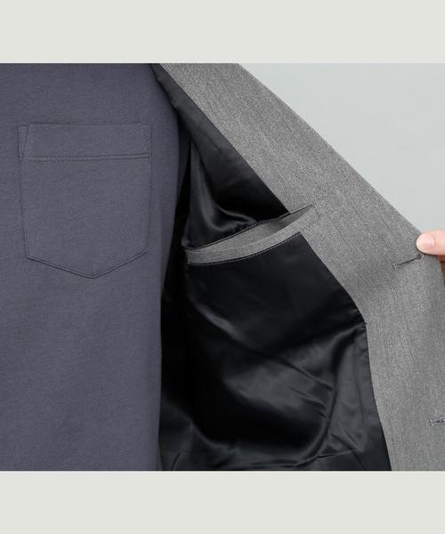 EMMA CLOTHES（エマクローズ）の「TRストレッチテーラードジャケット（テーラードジャケット・メンズ・ネイビー/チャコールグレー/ブラック系その他/ベージュ/ブラック・L/M）」の12枚目の写真