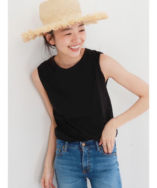 Ungrid（アングリッド）の「BASIC ボックスタンクトップ（タンクトップ・レディース・ライトグレー/ブラック/オフホワイト・FREE）」の3枚目の写真