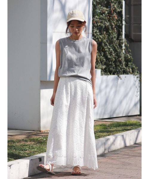 Ungrid（アングリッド）の「BASIC ボックスタンクトップ（タンクトップ・レディース・ライトグレー/ブラック/オフホワイト・FREE）」の11枚目の写真