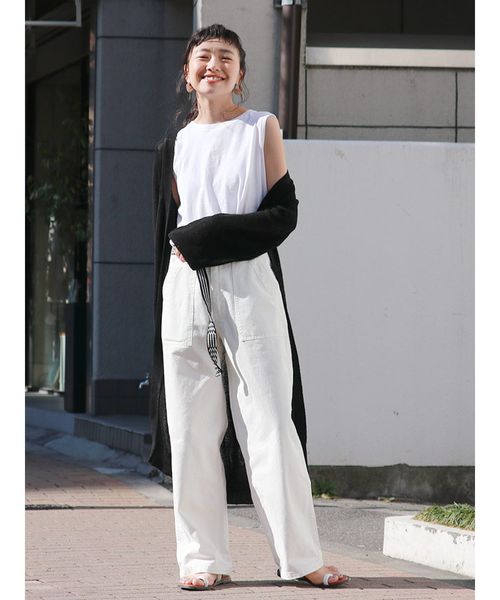 Ungrid（アングリッド）の「BASIC ボックスタンクトップ（タンクトップ・レディース・ライトグレー/ブラック/オフホワイト・FREE）」の12枚目の写真