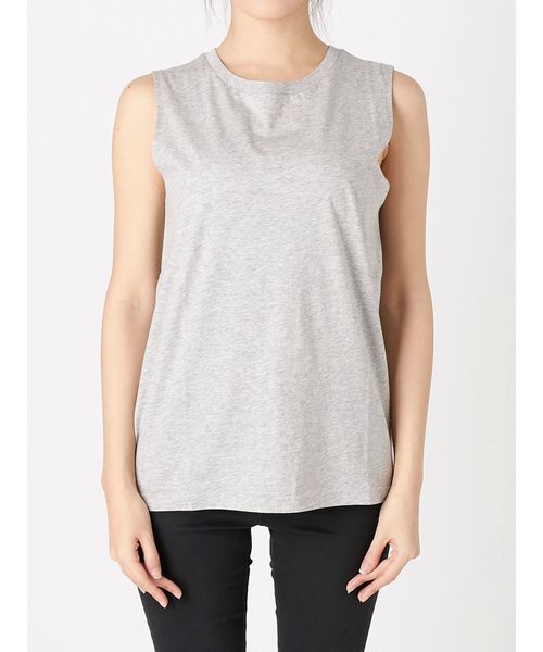Ungrid（アングリッド）の「BASIC ボックスタンクトップ（タンクトップ・レディース・ライトグレー/ブラック/オフホワイト・FREE）」の5枚目の写真