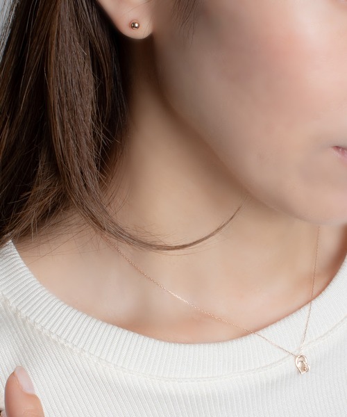 ESTELLE(エステール)の「K18 ピンクゴールド ピアス (4mm) ESTELLE/エステール(ピアス(両耳用)・レディース・ピンクゴールド・-)」の13枚目の写真