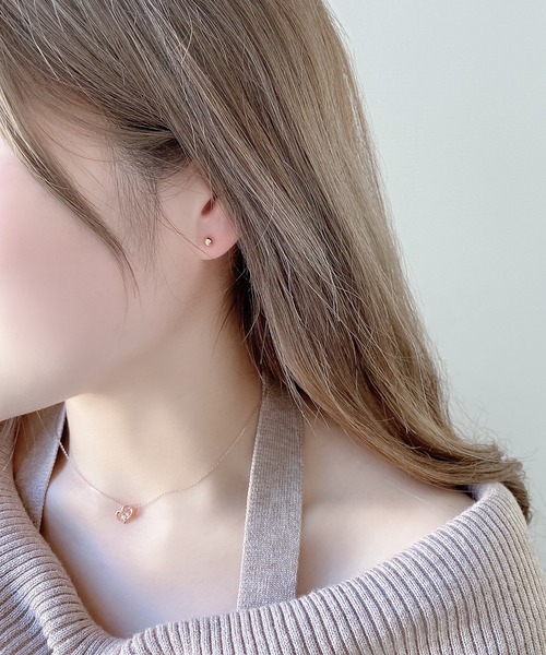 ESTELLE(エステール)の「K18 ピンクゴールド ピアス (4mm) ESTELLE/エステール(ピアス(両耳用)・レディース・ピンクゴールド・-)」の14枚目の写真