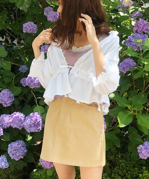 apres jour（アプレジュール）の「apres jour × RiLi コラボブラウス【RiLi.tokyo】【ZOZOTOWN限定アイテム】（シャツ/ブラウス・レディース・オフホワイト/ライトベージュ・フリー）」の14枚目の写真