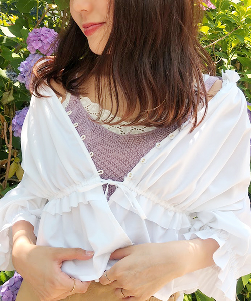 apres jour（アプレジュール）の「apres jour × RiLi コラボブラウス【RiLi.tokyo】【ZOZOTOWN限定アイテム】（シャツ/ブラウス・レディース・オフホワイト/ライトベージュ・フリー）」の15枚目の写真