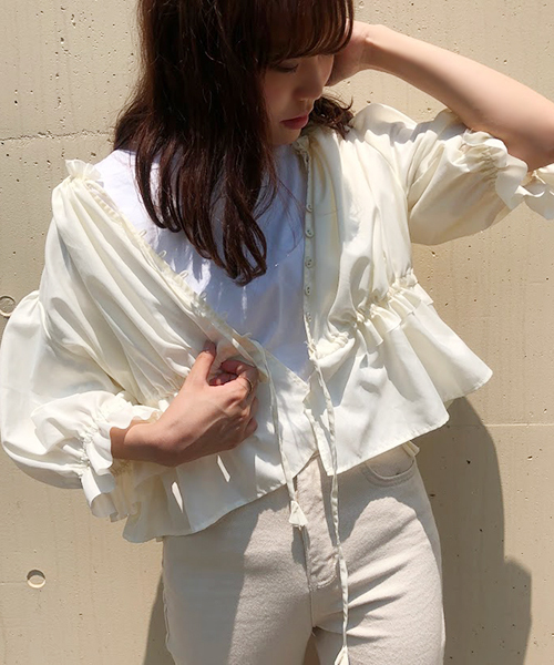 apres jour（アプレジュール）の「apres jour × RiLi コラボブラウス【RiLi.tokyo】【ZOZOTOWN限定アイテム】（シャツ/ブラウス・レディース・オフホワイト/ライトベージュ・フリー）」の19枚目の写真