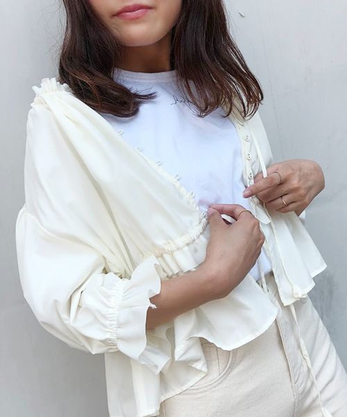 apres jour（アプレジュール）の「apres jour × RiLi コラボブラウス【RiLi.tokyo】【ZOZOTOWN限定アイテム】（シャツ/ブラウス・レディース・オフホワイト/ライトベージュ・フリー）」の20枚目の写真