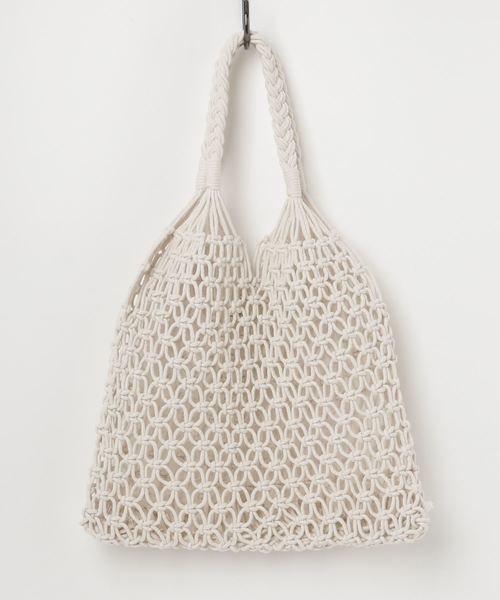 ottilie（オティーリエ）の「編みこみバッグ（かごバッグ・レディース・ホワイト/ブラウン/ブラック・FREE）」の11枚目の写真