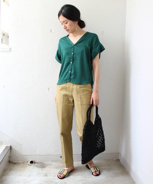 ottilie（オティーリエ）の「編みこみバッグ（かごバッグ・レディース・ホワイト/ブラウン/ブラック・FREE）」の13枚目の写真