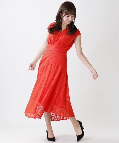 M Deux エムドゥ の イレギュラーヘムレースワンピース ワンピース Wear