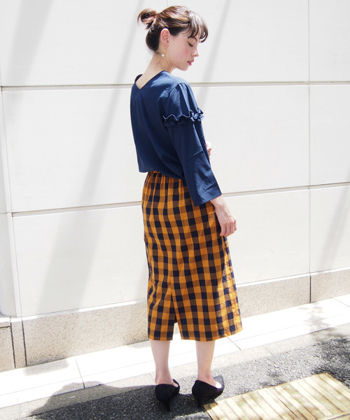 PICCIN（ピッチン）の「前後2wayパールボタンブラウス（シャツ/ブラウス・レディース・ベージュ/ネイビー/ワイン・MEDIUM）」の16枚目の写真