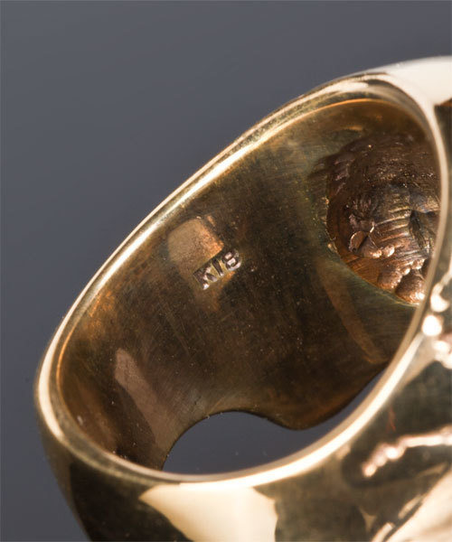 NANO universe（ナノユニバース）の「BLACKBOOTS（ブラックブーツ）/ EVOLUTION SKULL K18 YG SPECIAL（リング・メンズ・ゴールド・#17/#19/#21）」の7枚目の写真