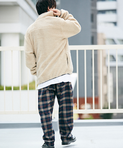 kutir（クティール）の「boa big blouson / ボアビッグブルゾン　ボアジャケット（ブルゾン・メンズ・ブラック/ベージュ/アイボリー・SMALL/MEDIUM/LARGE）」の15枚目の写真