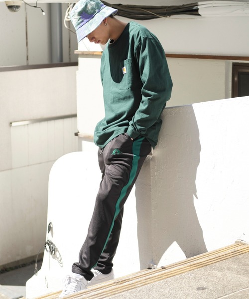 KANGOL（カンゴール）の「▽WEB限定 KANGOL/カンゴール 別注 サイドライントラックパンツ（その他パンツ・メンズ・ブラック系その他/ブラック系その他2/ブラック系その他3/ブラック系その他4/ブラック系その他5/ブラック系その他6/ネイビー/ベージュ/ベージュ系その他/ブルー系その他/ブラック系その他7/ベージュ系その他2/ブラウン/グレイッシュベージュ/ブラウン系その他・S/M/L/XL）」の16枚目の写真