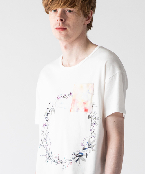 rehacer(レアセル)の「rehacer : Flower Circle Made in Japan / フラワー サークル Tシャツ メイドインジャパン(Tシャツ/カットソー・メンズ・ホワイト/パープル/グレー・SMALL/MEDIUM/LARGE/X-LARGE/XX-LARGE/X-SMALL)」の2枚目の写真