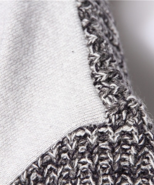 B:MING by BEAMS（ビーミングバイビームス）の「ビーミング by ビームス / 裏毛コンビプルオーバー（ニット/セーター・レディース・グレー/ブラック・ONE SIZE）」の8枚目の写真