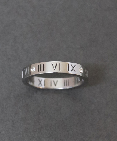 florist（フローリスト）の「ローマデザインポイントダイヤステンレスリング（リング・レディース・シルバー/ピンクゴールド・12号/9号/17号/7号/20号/15号/23号）」の5枚目の写真