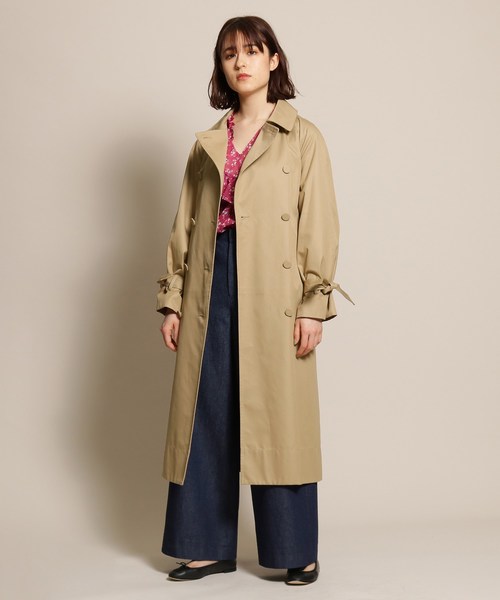 Anatelier アナトリエ のファッション スーパーストレッチギャバジンマキシトレンチコート トレンチコート Lサイズあり セール