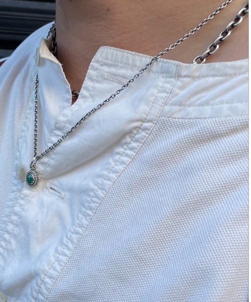 VIVIFY(ビビファイ)の「ネックレス/ネイティブ/ストーン/スモール/チェーン(ネックレス・メンズ・ホワイト/ブラック/スモークグレー/ブラウン系その他/グリーン系その他/ターコイズブルー/ワインレッド/クリア・フリー)」の9枚目の写真