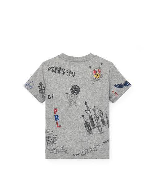 POLO RALPH LAUREN CHILDRENSWEAR（ポロ ラルフ ローレン チルドレンズウェア）の「コットン ジャージー グラフィック Tシャツ（Tシャツ/カットソー・キッズ・グレー・7/6）」の2枚目の写真