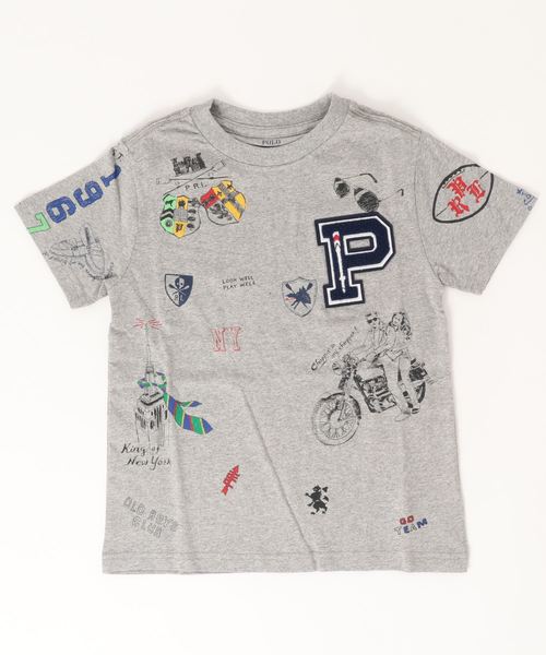 POLO RALPH LAUREN CHILDRENSWEAR（ポロ ラルフ ローレン チルドレンズウェア）の「コットン ジャージー グラフィック Tシャツ（Tシャツ/カットソー・キッズ・グレー・7/6）」の3枚目の写真