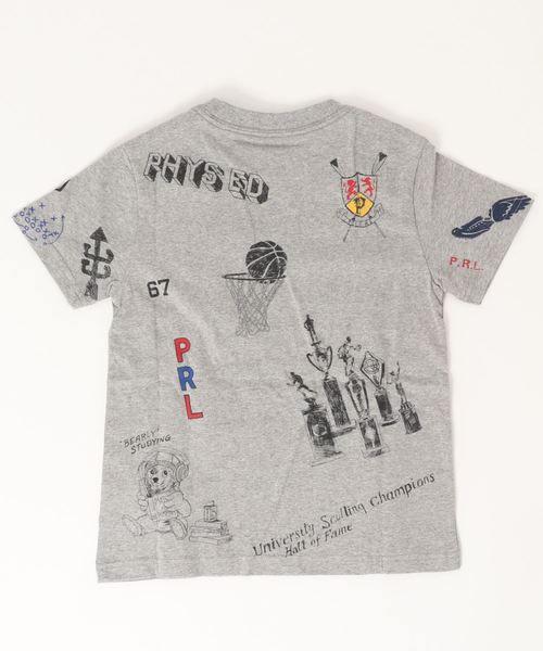 POLO RALPH LAUREN CHILDRENSWEAR（ポロ ラルフ ローレン チルドレンズウェア）の「コットン ジャージー グラフィック Tシャツ（Tシャツ/カットソー・キッズ・グレー・7/6）」の4枚目の写真