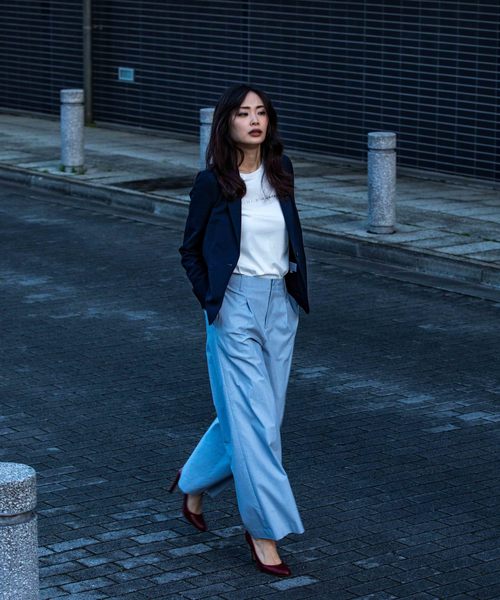 A/C DESIGN BY ALPHA CUBIC（エーシーデザインバイアルファキュービック）の「◇カタログ掲載◇【セットアップ対応】160gテーラージャケット（テーラードジャケット・レディース・ブラック/ネイビー・11号/13号/9号）」の16枚目の写真